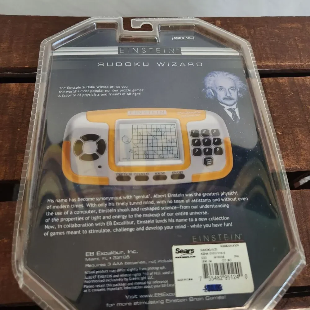 Brand New Excalibur Einstein Sudoku Wizard Handheld Electronic Game Sealed